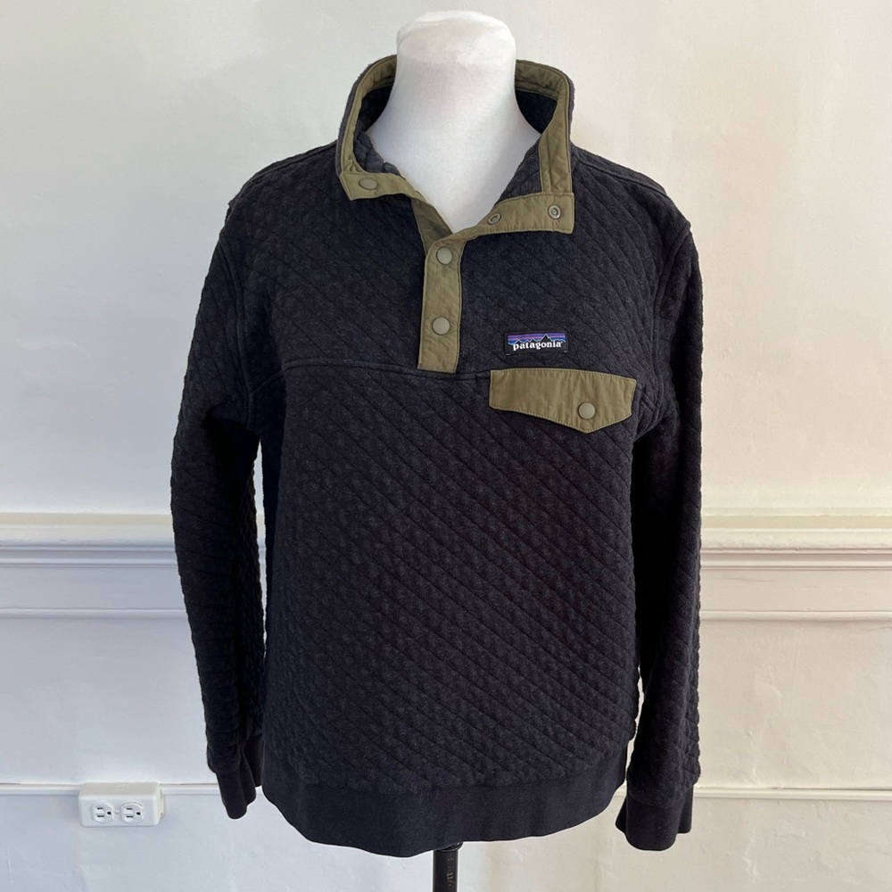 Womens Patagonia Quilt snap t sweater